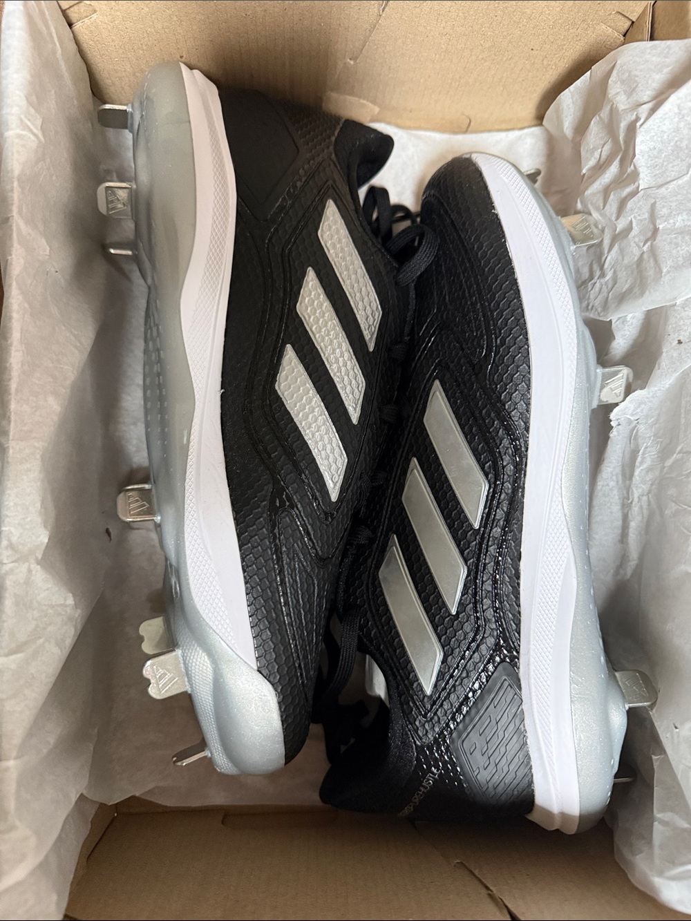 adidas Black & Silver Women’s  Softball Cleats